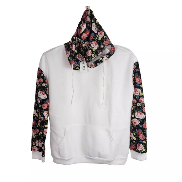 Finejo Women Hoodie Long Sleeves Polyester Pullover Light Weight Pockets XL - Picture 4 of 7